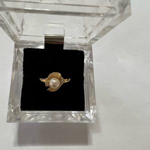 18 K gold plated stamped beautiful ring size 7